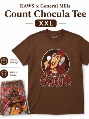 KAWS x General Mills Count Chocula Shirt XXL